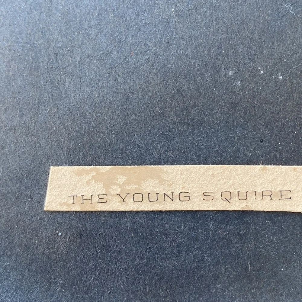 The Young Squire by Hugo W. Schmidt Co. Vintage